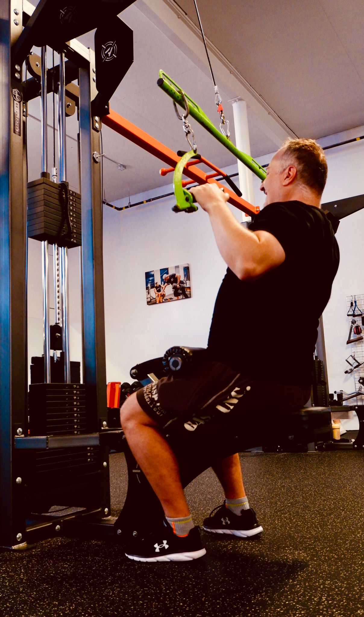 A machine on the Brickhouse Gym training floor
